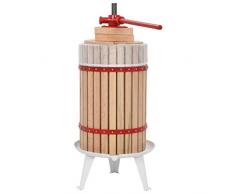 Festnight- Obst- und Weinpresse mit Stoffbeutel Obstpresse Saftpresse Fruchtpresse Apfelpresse 24 L Eichenholz