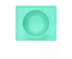 KOKOLIO® Kinderteller & Babyschüssel (Haftend & Rutschfest) MADE IN GERMANY, Saugnapf Für Ein Kleckerfreies Esserlebnis, Tischset Aus Silikon, Tischunterlage Für Babys & Kleinkinder, (Bowli Mint)