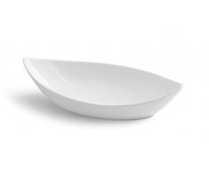 Tognana Snackschale 31 x 14 x 8 cm, Partyschale in Bootsform, Weiß