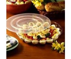 Eierschalen aus Hartplastik, mit sicherem Deckel, für 15 Eier, 30 cm, 2 Stück