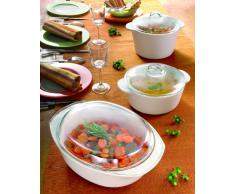 Pyrex 7713316 flame Kasserolle, rund, 1 L, 16 cm