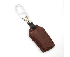 SIZHINIAN Car Key Cover, Autoschlüsselhülle aus Leder für Lexus ES300h ES350 ES200 ES260 LS350 LS500h 2018 2019 Schlüsselanhänger Auto-Styling, Kaffeeset