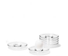 Leonardo Ciao Eierbecher, 6-er Set, Durchmesser 12 cm, spülmaschinengeeignet, Klarglas, 060285