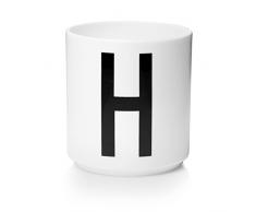 Design Letters - Becher - Buchstabentasse - Buchstabe: H - Porzellan - Arne Jacobsen