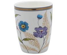 GreenGate - Tiphanie Latte Cup/Latte Maccihiato - Tasse - Porzellan - Weiß/Blumendekor - 8,5 x 10,5cm
