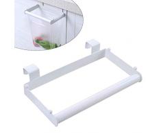 Lionina Hängender Kabinett-Abfall-Plastiktasche-Halter, Auto-Abfall-Tür-Rückseiten-Halter-Kabinett-Abfall-Taschen-Klammer, hängender Abfall-Korb-Abfall-Taschen-Halter für Küchentür