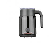 Gastroback 42326 Latte Magic, Milchaufschäumer, warmer oder kalter Milchschaum in Sekundenschnelle (max. 350 ml), erwärmen von Milch oder Kakao, 500 Watt, schwarz, Kunststoff