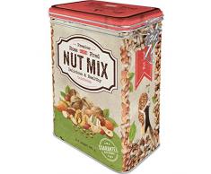 Nostalgic-Art Retro Kaffeedose - Home & Country - Nut Mix, Blech-Dose mit Aromadeckel, Vintage Geschenk-Idee für Retro-Fans, 1,3 l