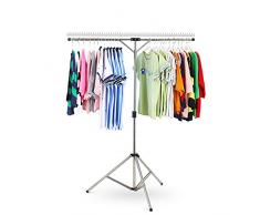 Hoodie Wäscheständer Mobile Wäschespinne Standtrockner Höhenverstellbar Camping Wäschetrockner Platzsparend Zusammenklappbar