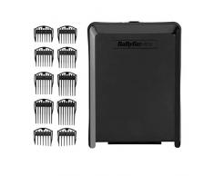 Babyliss Babylissmen Lithium Power Haarschneider E986E mit 45 Längeneinstellungen, Drehrad und 8 Kammaufsätzen Schwarz