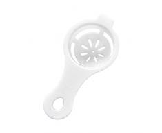 GSusan Eiertrenner für Zuhause, Küche, Küchenwerkzeug, Koch, Essen, Kochutensilien, Weißes Eigelb Rose Eierschneider Küchenhelfer Eiertrenner Eidotter Kunststoff Filter Siebteiler Halter (Weiß)