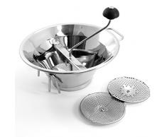 OMAC passatutto Passiergerät aus Edelstahl mit 3 auswechselbaren Passiereinsätzen