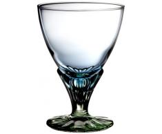 Bormioli Rocco 128440 Bahia Eisbecher, Eisschale, 350ml, Glas, blaugrün, 6 Stück