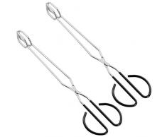 Gaoominy Lebensmittel Brot Clip Barbecue Holzkohle Clip Mehrzweck BBQ Tool Schere Zange