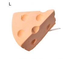 Fattigger Haustier-Spielzeug für Kaninchen, Hamster, Käseform, Zähne, Kalzium, Molar