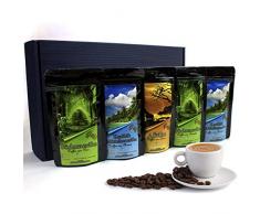 Geschenk Set - Länder Kaffee aus aller Welt - Kaffeebohnen im Geschenkkarton , das perfekte Geschenk