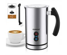 CHULUX Milchaufschäumer Elektrisch Automatischer Edelstahl Milchschäumer, Antihaftbeschichtung, Erhitzen und Aufschäumen für heiße und kalte Milch