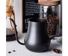 DFHTR Milchkännchen Milchkanne Aus Edelstahl, Handgehaltener Kaffeeweißer Mit 300 Ml / 350 Ml, Milchschaumtopf, Milchkochtopf, Perfekt Für Barista-Cappuccino