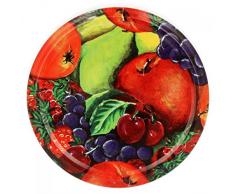 MamboCat 40er Set Sturzgläser 230 ml mit Obst Dekor Deckel to 82 inkl. Diamant Gelierzauber Rezeptheft Marmeladengläser Einmachgläser Einweckgläser