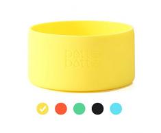 BOTTLE BOTTLE Schützende Silikon-Flaschenhülle für Hydro Flask, rutschfeste untere Stiefelabdeckung für Edelstahlflaschen, Wasserflaschen-Zubehör (Geeignet für 32/40oz Flasche, Gelb)