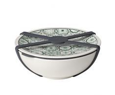 like. by Villeroy & Boch - To Go Schale M, Aufbewahrungsbox für Essen, Premium Porzellan, grün, 350 ml, spülmaschinengeeignet