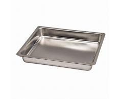 Xavax Bräter- und Auflaufblech zur Zubereitung von Braten, Breite 44.5 cm, Höhe 6.5 cm, Fassungsvermögen 8 Liter, Edelstahl, Silber