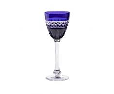 Likörglas Likörkelch Schnapsglas Annabell Violett Kristall 15,5 cm