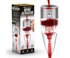 CKB Ltd® TWIST Adjustable Wine Aerator Weinbelüfter Wein-Dekantierer Dekantierungsausgießer - Wein Belüfter Triple Action-Design mit 6 Geschwindigkeitseinstellungen- Verwendet von Fine Wine Liebhaber Experten Sommeliers und