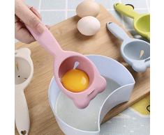 NNMNBV Eiertrenner für Zuhause, Küche, Küchenwerkzeug, Koch, Essen, Kochutensilien, Kunststoff, Weißes Eigelb Rose
