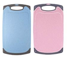 Heatigo 2 Stück Schneidebrett, Plastik Schneidebrett Kunststoff-Schneidebrett Gemüse Obst Schneidebrett