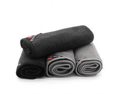 Mikrofaser Reinigungstücher, Uong 4 Stücke Barista Tuch Set Kaffeemaschine Reinigungstuch, Extrem Saugstark und Schonend Weich für Bar Restaurant Coffee Shop, 30x30cm