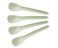 FACKELMANN Eierlöffel 14 cm ECO, umweltfreundliche Löffel für frische Eier, nachhaltiger Küchenhelfer für den verzehr von Eier, hochwertiger Servierlöffel (Farbe: Mintgrün), Menge: 4 Stück