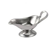 Nopea Edelstahl Sauciere mit Fuß Sauciere mit vergoldetem Griff Sauciere Poliert Für Restaurant und Hotel