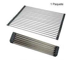 Local Makes A Comeback Blindraum, Multifunktions-Küchenabfluss, Edelstahl, für Pfannen, Teller, Löffel und Gemüse, 50 (L) x 40 (W), Grau