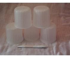 Set aus 5 original italienischen Käseformen a scalzo Arrotondato