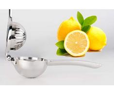 My Companion Zitronenpresse Limettenpresse Orangenpresse-Presse für Zitronen, Limetten o. Orangen-Spülmaschinenfest-robust-Silber-Zitruspresse-Saftpresse-Citruspresse-Orangenpresse-Manuel