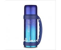 WENSISTAR Thermoskanne Water Bottle,Luftisolierter Edelstahltopf, großer Reisetopf für den Außenbereich, tragbarer Business-Wasserbecher,Thermoflasche mit Allzweckmesser