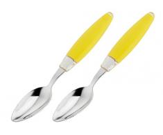 Tefal K2080314 2 x Fresh Kitchen Gelbe Grapefruit-Löffel, Edelstahl – 15,9 x 2,9 x 1,3 cm