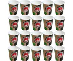 1000 x Kaffeebecher 0,3 Liter # Coffee-to-go Becher # edles Design # Pappbecher 300ml # Papierbecher # für Party, Kiosk, Tankstelle oder einfach für zuhause # Einwegbecher zum Mitnehmen # cappuccino latte macchiato Milchkaffee café