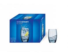 SodaStream Designglas, individuell designtes Rastal-Trinkglas, 4er-Pack