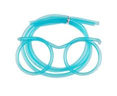 Masterein PVC Fun Brillen Strawtube Kinder Birthday Parties Barzubehör Trinkhalm zufällige Farbe