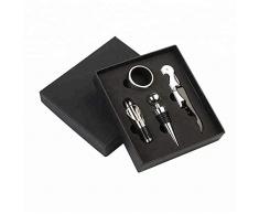 Cosmo Vierteiliges Premium-Weinset Mit Korkenzieher, Weinstopper, Weinkühler und Weinbelüfter