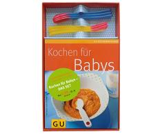 Kochen für Babys - das Set: Küchenratgeber Kochen für Babys plus sechs Wärmesensor-Löffel (GU BuchPlus)