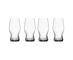 LEONARDO Taverna Bierbecher, 4er Set, Bier Becher, Bierglas, Craftbierglas, Craftbier, Glas, 330 ml, 049449