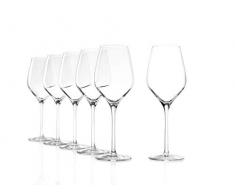 Stölzle Lausitz Exquisit Royal Weißweinkelche, 350 ml, 6er Set, spülmaschinenfest: Edle Weingläser für Weißweine, elegant und erlesen