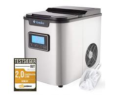 Gemlux Eismaschine | Eiswürfelmaschine für Küchenarbeitsplatte | Macht große, mittlere und kleine Würfel | Tragbar | Für kalten Softdrinks, Kaffee, Tee, Whisky und Bier | Barzubehör IM-88