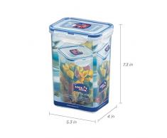 Lock & Lock HPL809 Nudel-/Lebensmittel-Vorratsdose, 1,3 l, 3 Stück