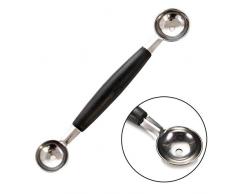 Renoble Kugelausstecher Melonenausstecher - Doppelköpfige Edelstahl Obst Baller Scoop Mini-EIS-Coop Kunststoff Multifunktionale Küchenwerkzeug Appealing