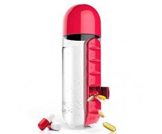 JINRU Sieben Tage Medizin-Cup, Wasserbecher, Kapsel Becher, Abnehmbare Tragbare Pille Becher, Plastikbecher.