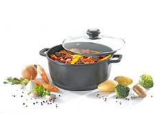 Krüger Fleischtopf DELTA mit Glasdeckel (Größe: 16 cm, Inhalt: 1,3 l)